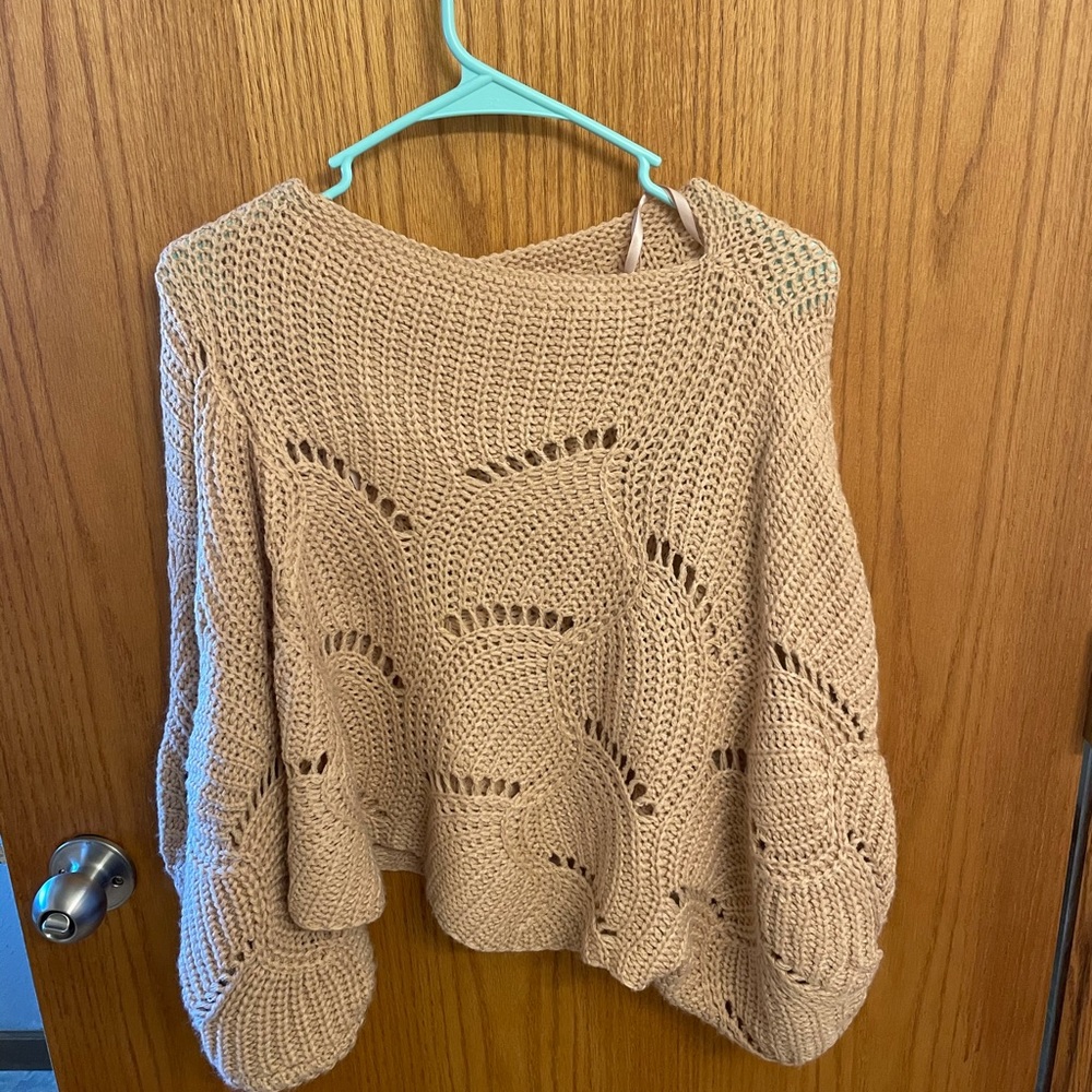Blush pink chunky sweater